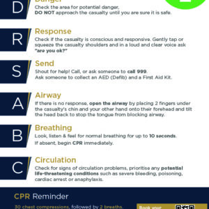JCW First Aid Training - DRS ABC Workplace Poster